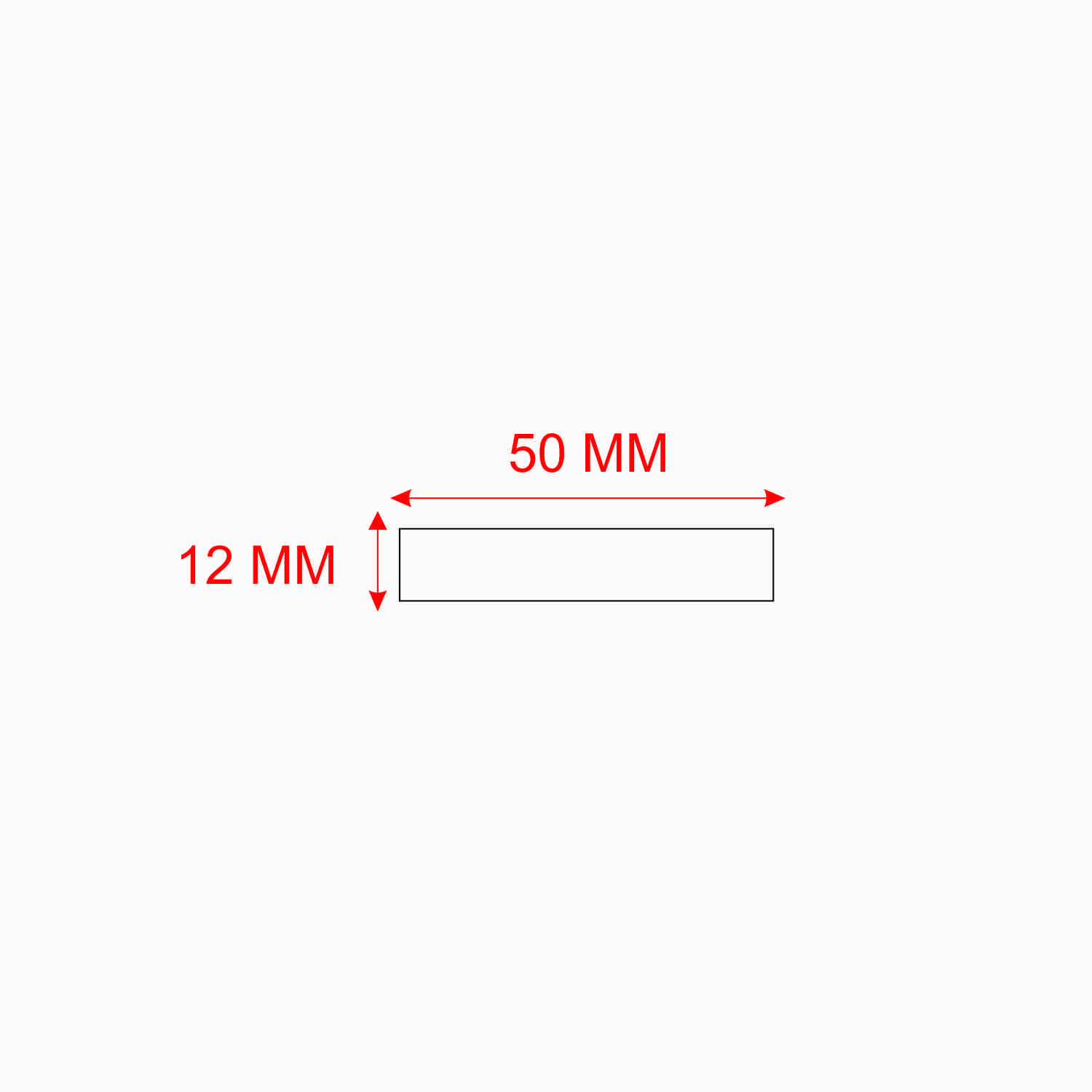  12 mm X 50 mm